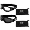 Global Vision 2 Pairs Eliminator Goggles w/Free Microfiber Pouches
