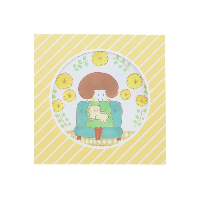Sunstar Stationery S2846888 Mizutama Memo, Square, Yellow