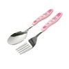 Teenieping Character Fork, Spoon, and Chopsticks Flatware Set with Case,