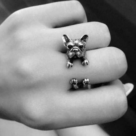 Unbranded So Cute Doggy Puppy Dog Animal Ring Adjustable Size 4-8