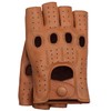Riparo Women's Fingerless Half Finger Driving Motorcycle Unlined Leather Gloves