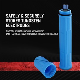 RX WELD Welding Rod Storage, Tungsten Electrode Holder Storage - Magnetic Base Storage Solution for Welding (Blue)