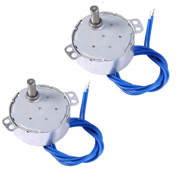 2PCS Synchronous Synchron Motor 50/60Hz AC 100~127V 4W 2.5-3RPM/MIN CCW/CW