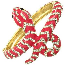 Arras Creations Snake Bangle Bracelet for Women / AZBRFL017-GPK