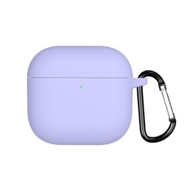 FTRONGRT Case Compatible with AirPods 4 2024, Soft TPU, Scratch-Resistant Protective Case for Bluetooth Headphones Compatible with AirPods 4 2024. Purple