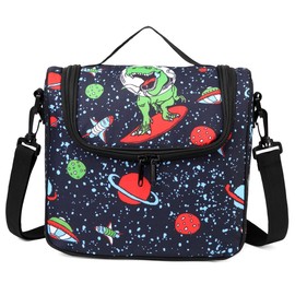 Chase Chic Lunch Bag for Boys, Insulated Kids Lunch Bag with Bottle Holder, Lightweight Lunch Box Leak-Proof Cooler Bag, Kids Lunch Tote Organizer for Daycare School, Dinosaur