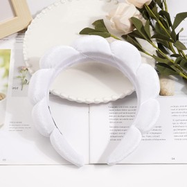 DRESHOW Spa Headband for Women Sponge Headband for Washing Face Clouds Soft Terry Cloth Makeup Skincare Headbands