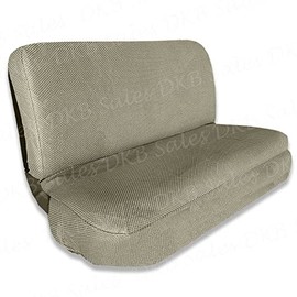 C.P.R. New Universal Full Size Bench Truck Seat Cover Fits Dodge, Ford, Chevy (Beige Mesh)