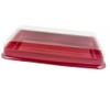 Red Chocolate Bar Boxes with Clear Lids - Homemade Dubai
