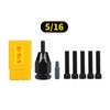 HIFESON Pneumatic Self-Locking Rivet Nut Gun Head(Replacement Mandrel Each 5pcs）for