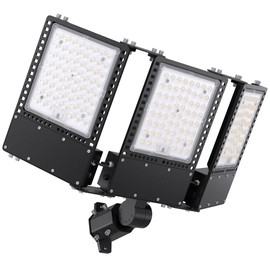 SOLLA 2025 New Upgraded 450W Dusk to Dawn LED Parking Lot Light 67500lm 5000K, ETL, IP67 Waterproof Adjustable 3-Head Street Lights Outdoor, Pole & Wall-Mounted Security Flood Lights for Yard