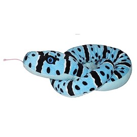 Wild Republic Snake Plush, Stuffed Animal, Plush Toy, Gifts for Kids, Blue Rock Rattlesnake, 54 inches
