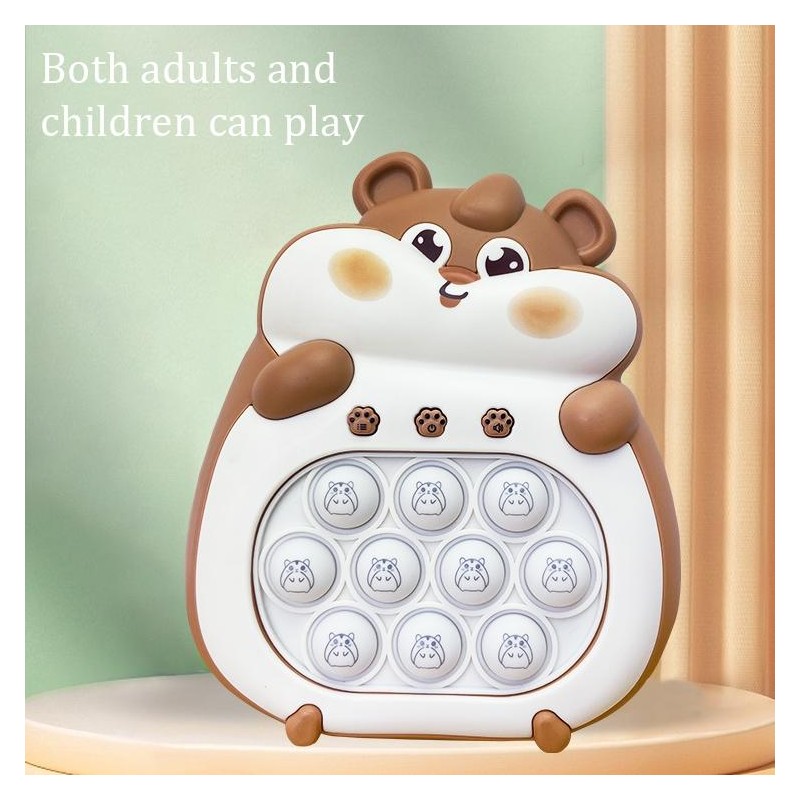 Cute groundhog Quick Push Console with Instant Sound Feedback Pop