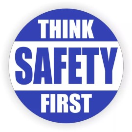 Unbranded/Generic 3pcs - Think Safety First Hard Hat Decals Helmet Stickers 1st Safe Trained
