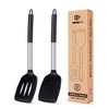 Pack of 2 Silicone Solid Turner, Non Stick Slotted Kitchen