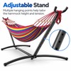 Two-Person Hammock with Adjustable Stand – 600 lb Capacity for