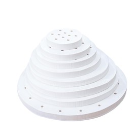 Pack of 200 Dim Sum Paper as Underlay for Bamboo Steamers, Steamers Air Fryer Airfryer Liner, Non-Stick Coating, Round Baking Paper, Perforated Bamboo Paper (3.5 Inches/8.9 cm)