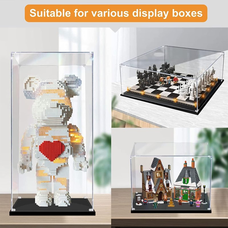 MOROBOR Acrylic Corner Bracket, 3 Hole Right Angle Clear Brackets