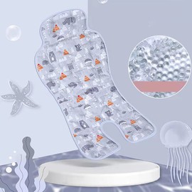 Refein Baby Stroller Cooling Pad, Baby Pushchair Seat Liners, Gel Car Seat Cooler Pad Baby Stroller Ice Seat Cooler Mat Baby Cushion Stroller Cooling Pad Suitable for Baby Dining Chair