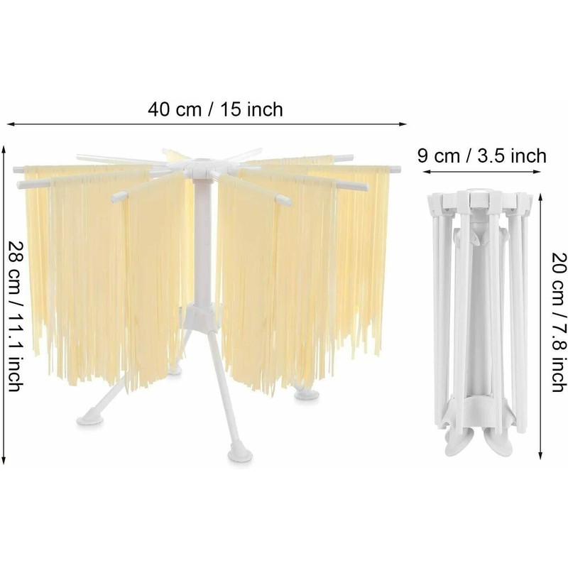 Penelife Pasta Dryer with 10 Extendable Arms - Foldable Pasta