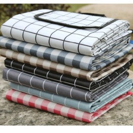 Portable Han River Waterproof Mat Picnic Picnic Outdoor Check Matt White150x200