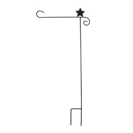 Briarwood Lane Wrought Iron Star Garden Flag Stand 40" H
