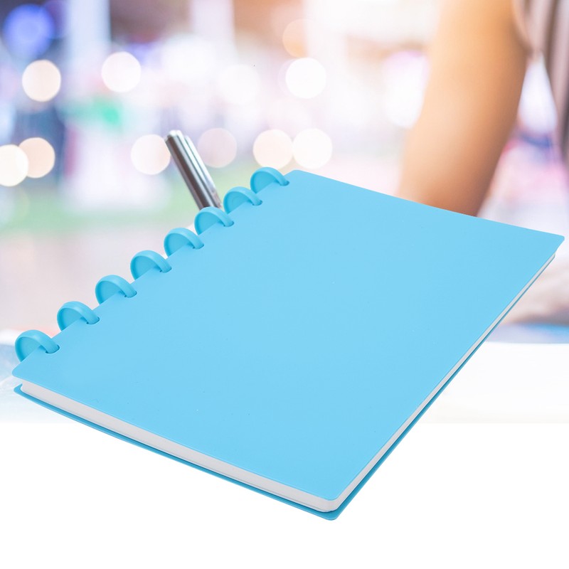 A5 Mushroom Hole Binder Refillable Writing Paper Notebook School Supplies(Light