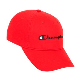 Champion Unisex Adult Ameritage Dad Adjustable Cap, Red, One Size US