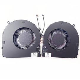 Fleshy Leaf New CPU+GPU Cooling Fan Replacement for Razer Blade 15 Advanced 2021 RZ09-0409 RZ09-0409BE RZ09-0409CE RZ09-0409AE DFS5K12304363E FPG1 DFS5K22115572J FPG2