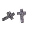STERLING SILVER 925 AMTHTEW-074 Sterling Silver 925 Earrings Studded Rock