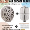 6 Function Adjustable Luxury Shower Head - High Pressure Boosting,
