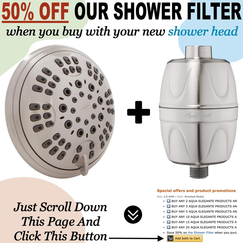 6 Function Adjustable Luxury Shower Head - High Pressure Boosting,