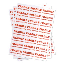 240 Fragile - Handle with Care Labels Medium Stickers