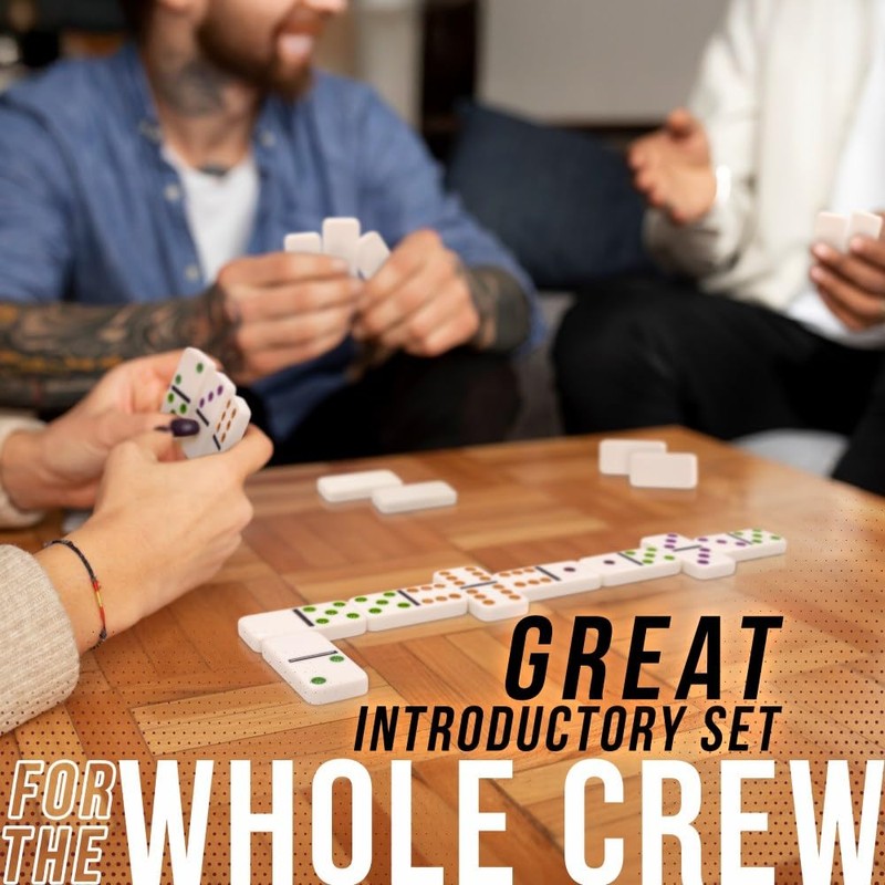Front Porch Classics | Double 6 Travel Tin Domino Set