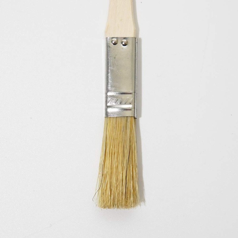 Hake City Brush Gold Roll Rack Brush, Wooden Handle, White