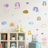 WOHAHA Wall Sticker, Rainbow, Cloud, Rain, Cartoon Boho, Wall Sticker,