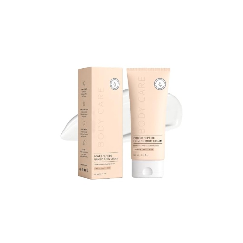 firming peptide body lotion, containing niacinamide ， smooths fine lines,