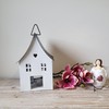 Lantern - Light House in White - Black for Hanging