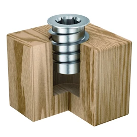 RAMPA® Steel Threaded Insert, (50 pcs.) zinc Plated with hex Drive with Sealing Collar 5/16-18" Internal Thread 14mm Diameter (D) X 15mm Length (L) Works Best in All Wood Materials and substrates.