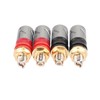 Amplifier Binding Post Soldering Free Pure Red Copper Rhodium Plated