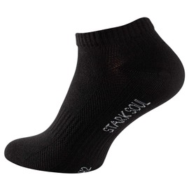 STARK SOUL Sport & Lifestyle Trainer Socks in Premium Quality Unisex for Men and Women 6 Pairs Sizes 35-50, 6x Black