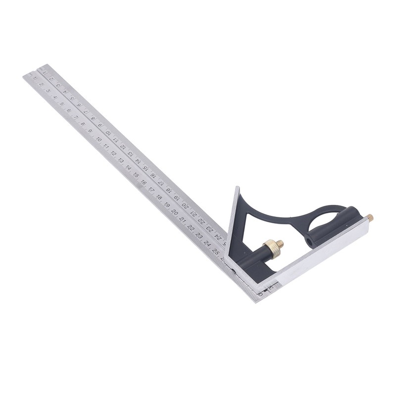 300MM Combination Square Length Depth Angle Measuring Ruler Stainless Steel