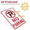 Decorniqu 4 Pack No Parking Signs 14"x10" UV Protected 40