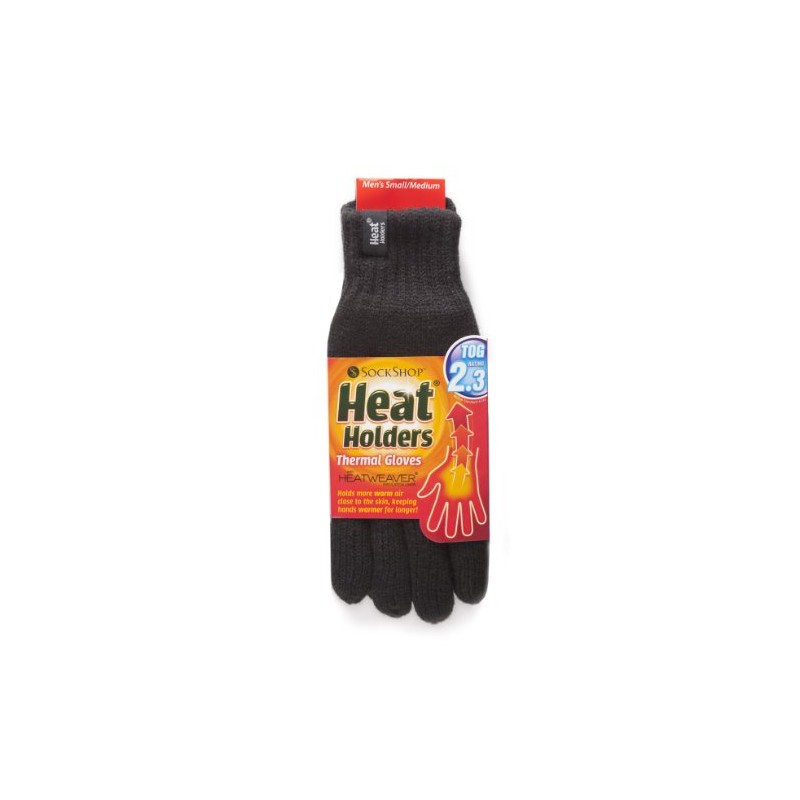 HEAT HOLDERS Mens 1 Pair 2.3 Tog Heatweaver Yarn Gloves