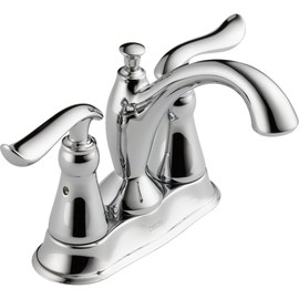 Delta Faucet Linden Centerset Bathroom Faucet Chrome, Bathroom Sink Faucet, Diamond Seal Technology, Metal Drain Assembly, Chrome 2594-MPU-DST 4.88 x 9.63 x 4.88 inches
