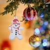 Christmas Ornaments Set of 12 Cute Gingerbread Man Santa Snowman