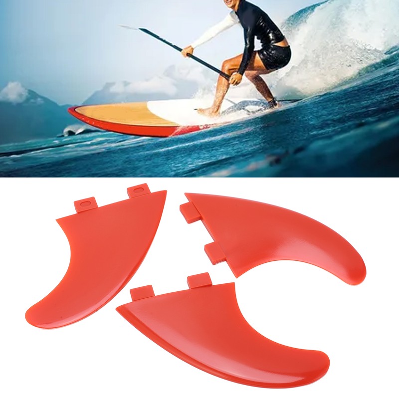 3Pcs Surfboard Fins Glass Fiber Thruster Fin Sets Surf Accessories