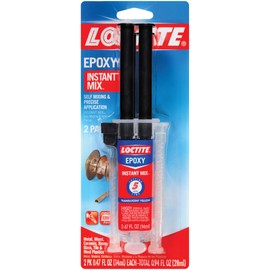 Loctite Epoxy Instant Mix 5 Minute, 0.47 fl. oz. Syringe (Pack of 2)