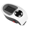 500W Black and White Mini Electric Heater Portable Wall Mounted