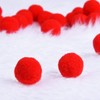 Jomnvo 100 Pieces 2CM Christmas Pom Poms Red Fluffy Pompoms
